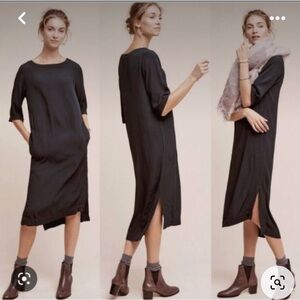 Anthropologie Holding‎ Horses Crepe Green Dress size small